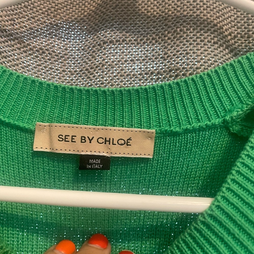 See by Chloe green modern dress